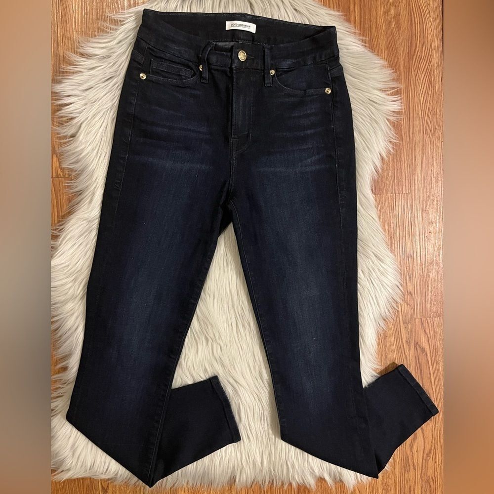 Good American Dark Blue Denim Jeans - Picture 6 of 6